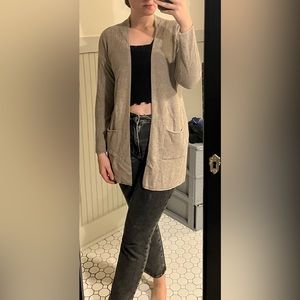 Tan cardigan